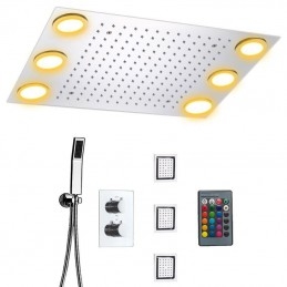 Chrómová LED termostatická...