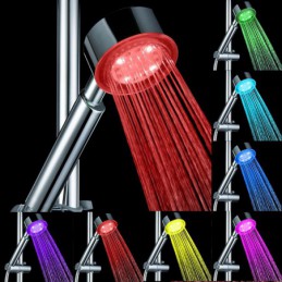 LED sprchová hlava farba...